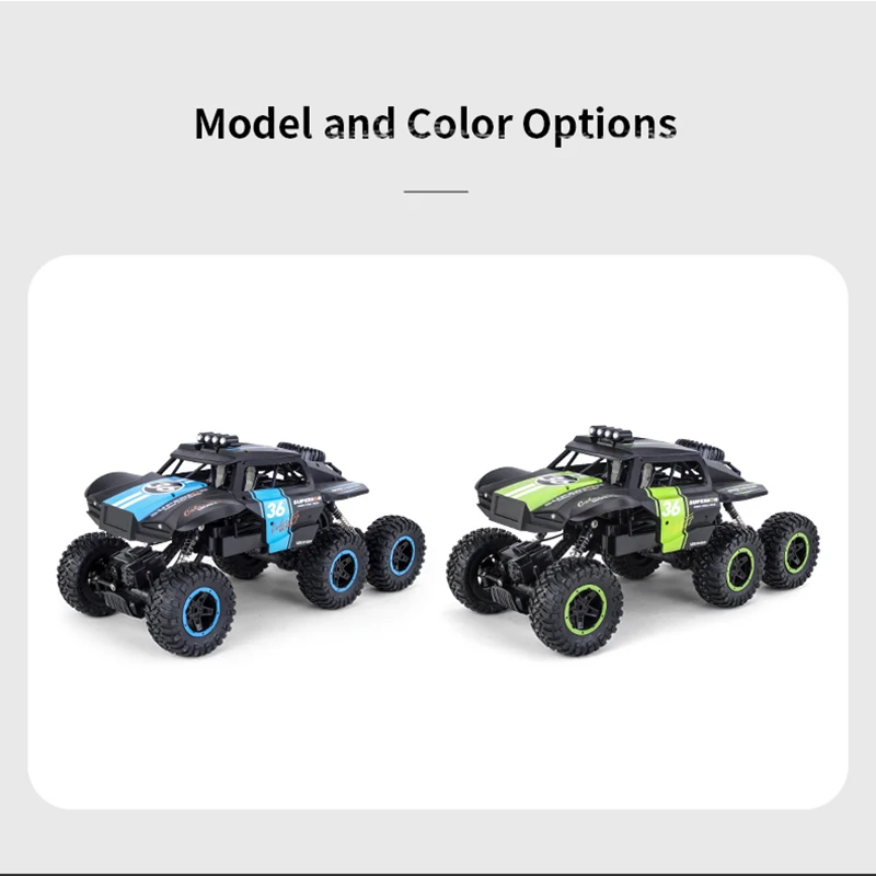 

1:10 Q101 Rc Car Six-Wheel Drive Climbing Remote Control Wireless Bigfoot Outdoor Vehicle Toy For Children
