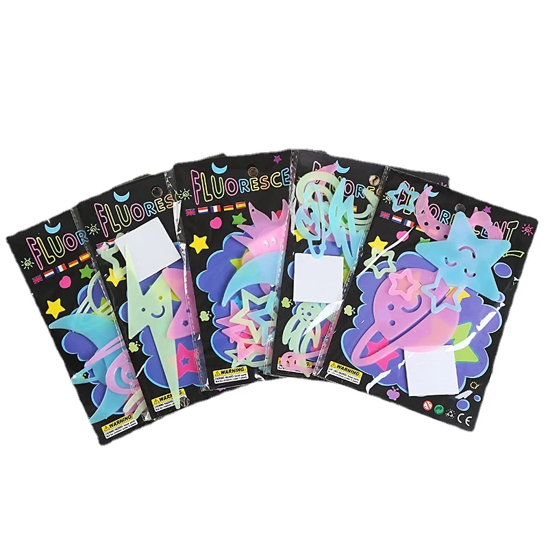 

Светящиеся флуоресцентные наклейки на стену в виде звезд