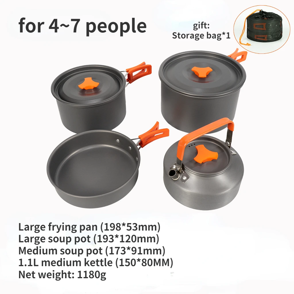 

4 шт./набор, складные кухонные принадлежности для пикника, 4-7 человек