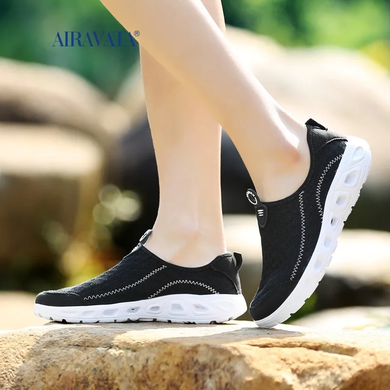 Summer Water Shoes Men Beach Mesh Aqua Shoes Quick Dry Breathable River Sea Swimming Slip-on Not-slip Women Sneakers Size 35-48
