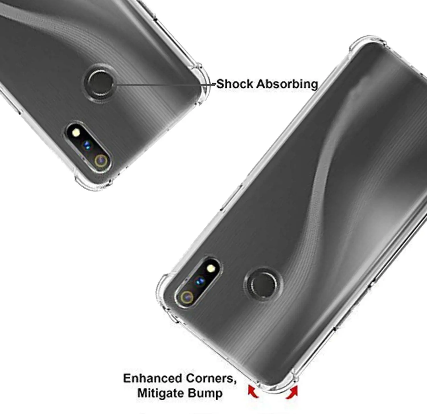 luxury silicone clear shockproof phone case for oppo realme xt x2 q c3 5i 5s 5 7i 5 3 x50 6 pro back cover soft tpu free global shipping