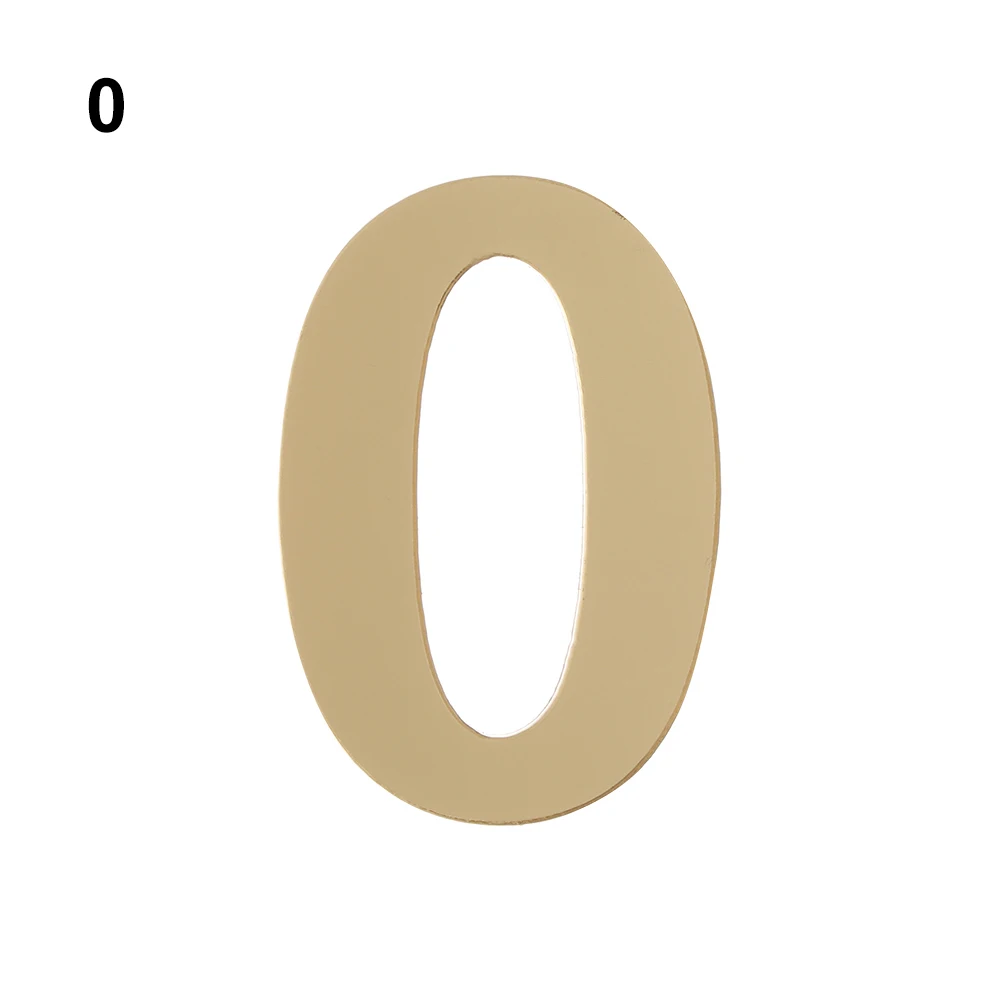 

Золотая дверная табличка из акрила 0-9