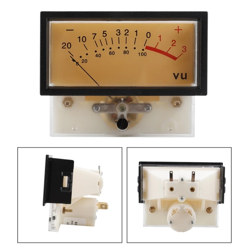 

High Accuracy VU-Meter Header Audio-DB Level Header Power Amplifier-Level Meter Ammeter Measuring Instrument Tool TN-73 M4YD