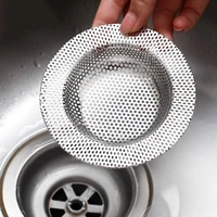 practical stainless steel full hole hair filter kitchen bathroom sink floor drain anti blocking home supplies accessories tools
