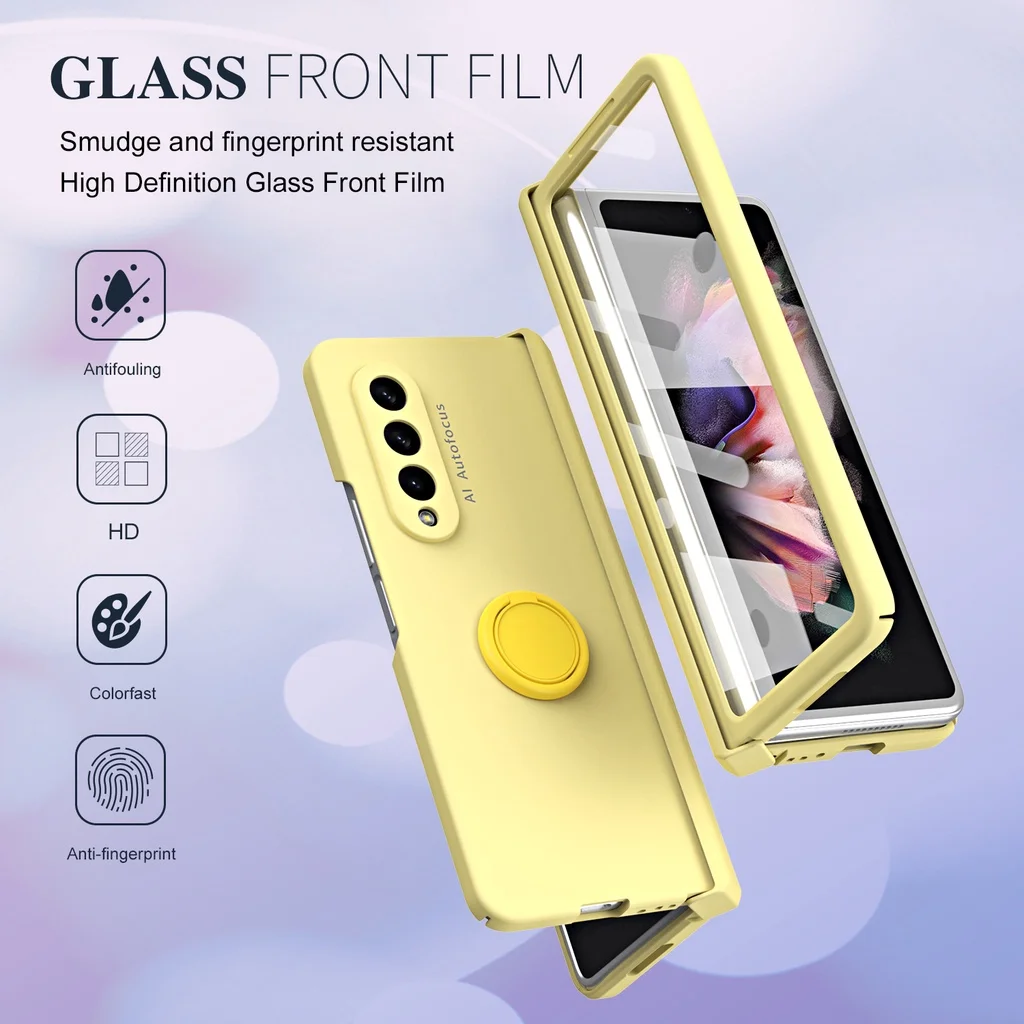 

Car magnet bracket housing Magsafe Wireless Charging Phone Case Camera Protector Cover For Samsung Galaxy Z Fold 5 4 3 2