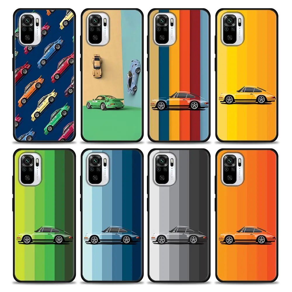 

Luxury Sport Car-P Color is a Power Silicone Phone Case For Xiaomi Redmi Note 9 9T 10 11 s 11E 8 7 Poco M3 M4 Pro 5G Cover Cases