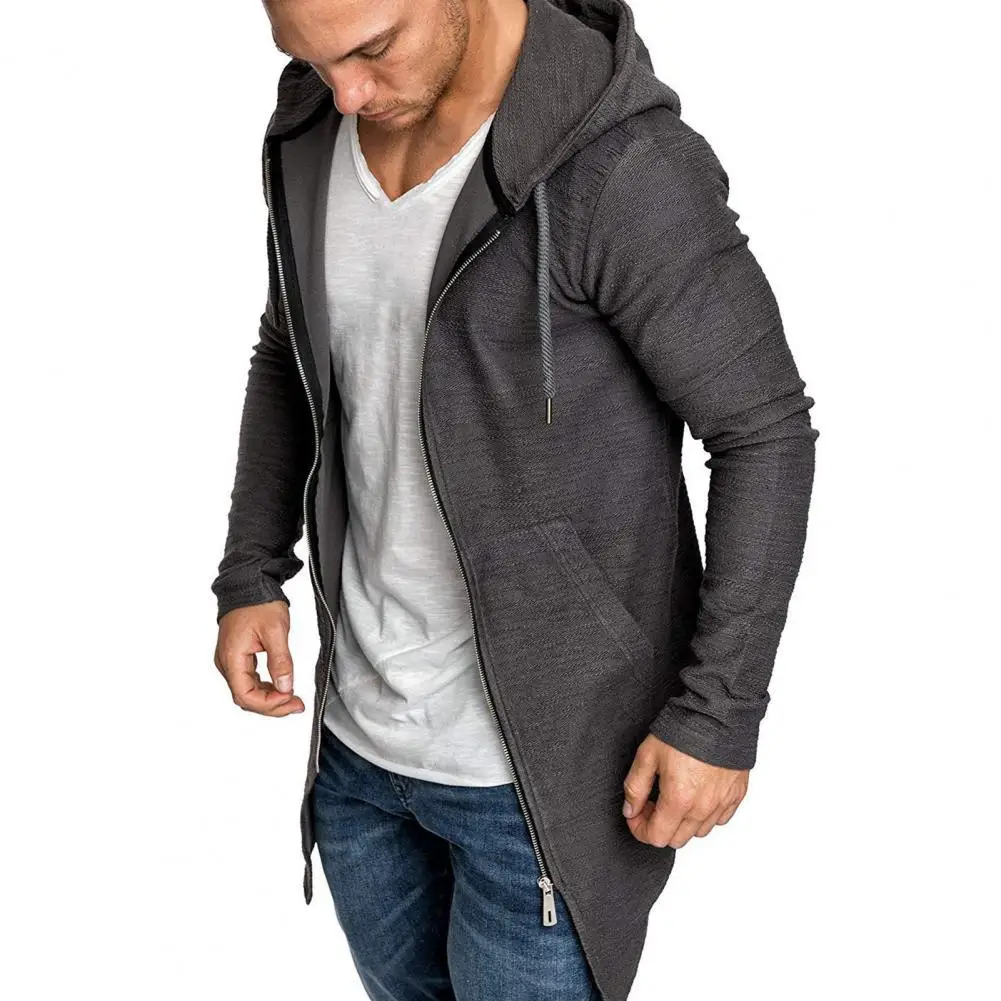 

Мужской однотонный кардиган, приталенная куртка с длинным рукавом, весна-осень 2022