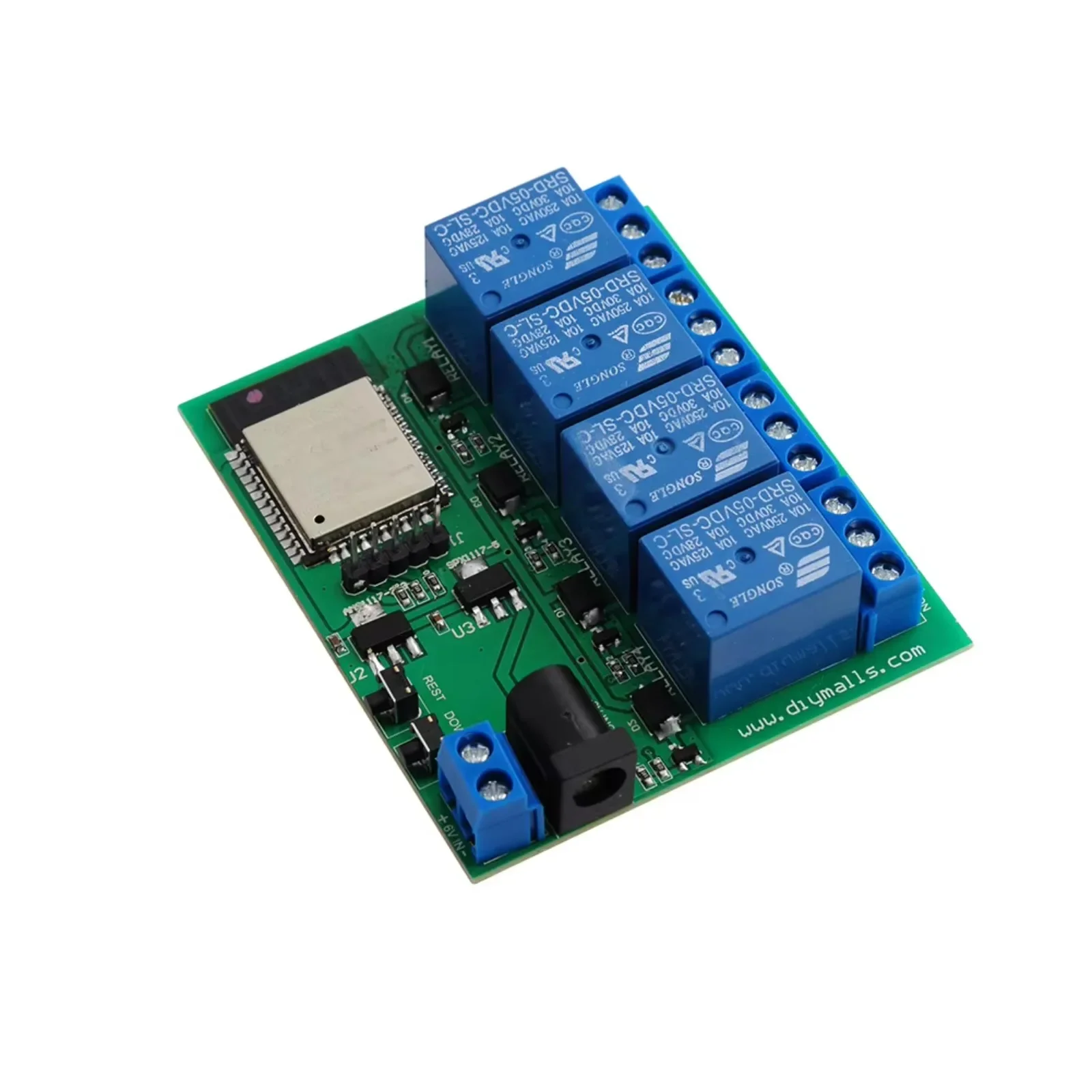 ESP32S EPS32 4-канальный релейный модуль Wi-Fi BT совместимый с синими зубами и встроенной