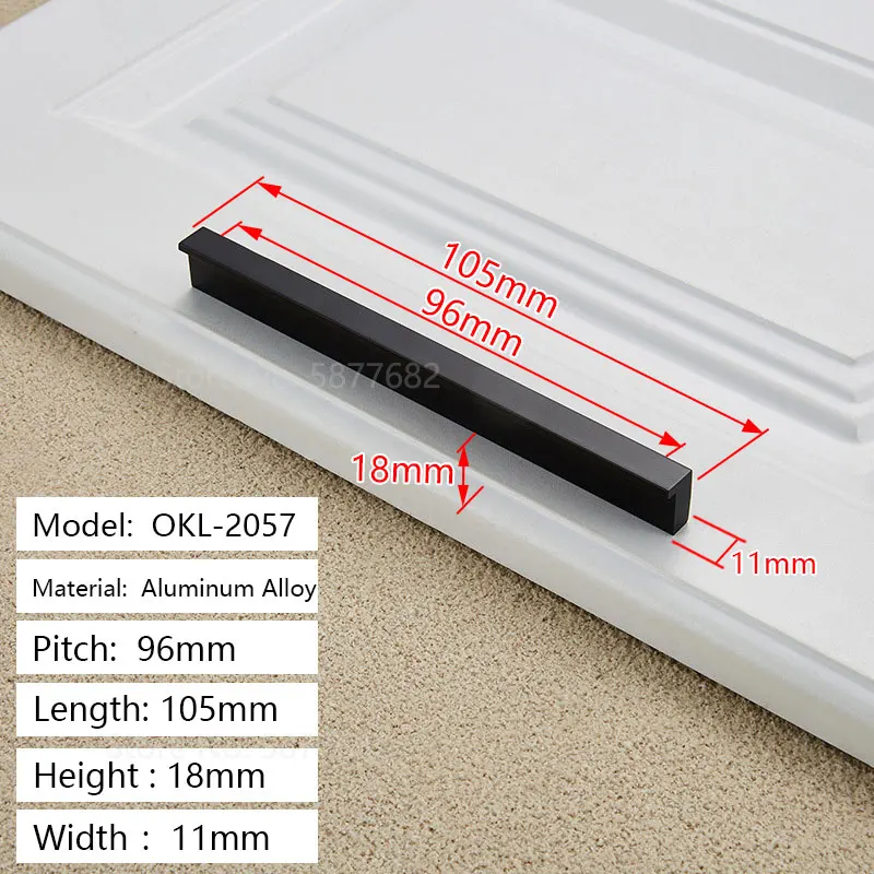 

Алюминиевые ручки для шкафов T-образные золотые/серебряные