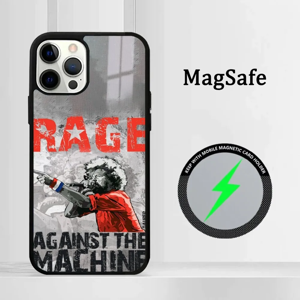 Чехол для телефона R-Rage Against The Machine IPhone 16 15 14 13 12 11 Pro Max Plus Mini Magsafe Mirror беспроводной