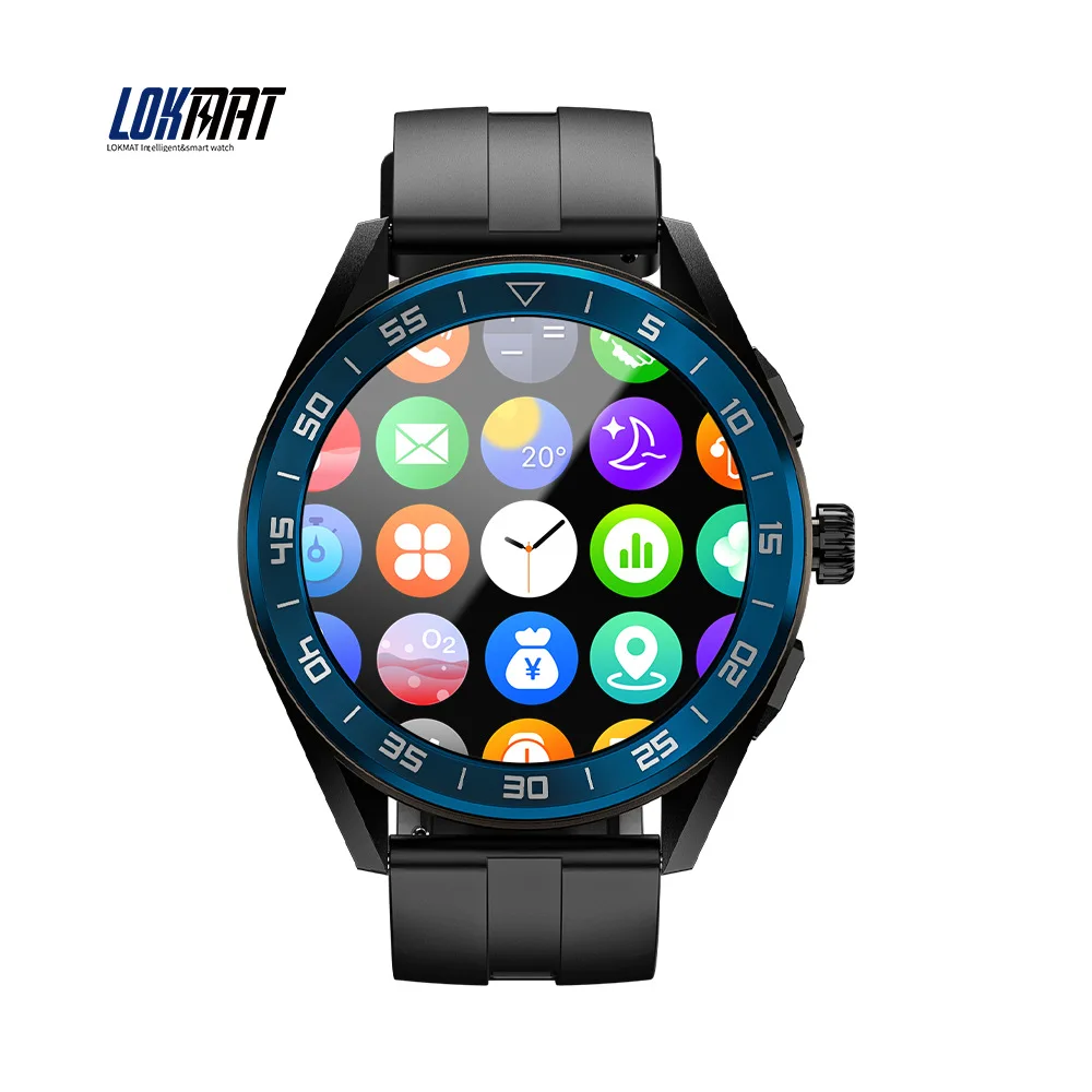 

LOKMAT Comet Pro Smart Watch Men Bluetooth Call Touch Screen NFC Function Reloj Inteligente Wireless Charging Heart Rate Monitor