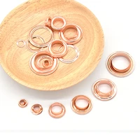 metal eyelets with washers rose gold grommet eyelets 6 size round sewing eyelets purse accessories sewing shoes bag making 50p