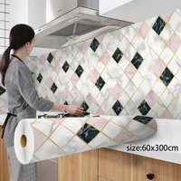 hot 300cm wallpapers aluminum coating waterproof modern living room kitchen self adhesive contact wall stickers home decor