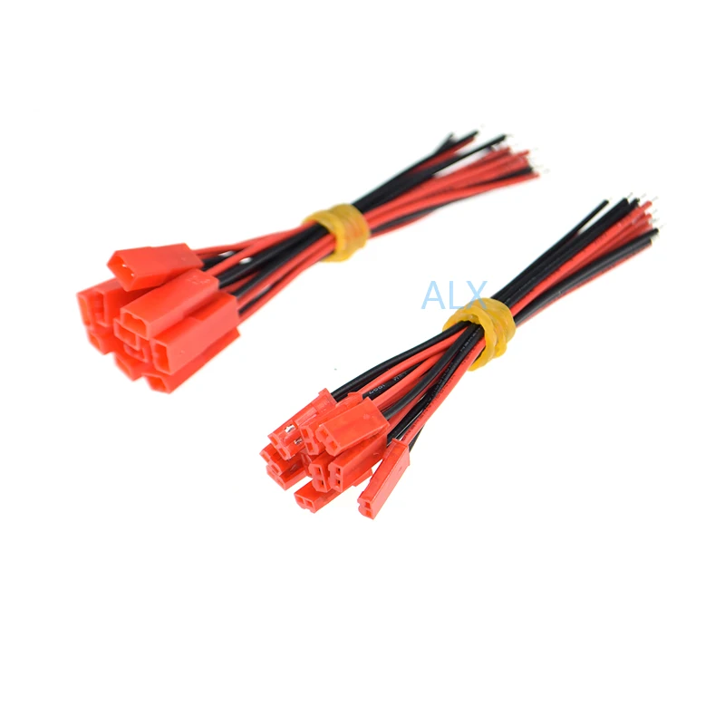 

10Pairs 100MM JST CONNECTOR 2PIN PLUG CABLE MALE+FEMALE WIRE 2 PIN FOR RC BATTERY PCB Computer Components