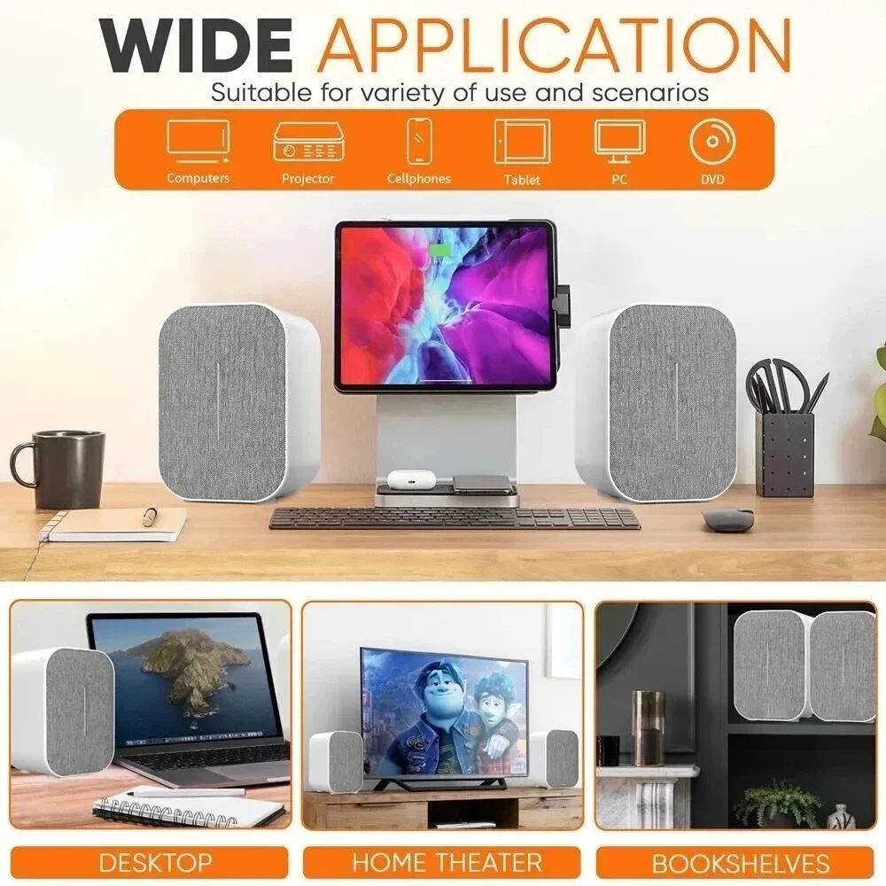 Активный Bluetooth-динамик 50 Вт Hi-Fi 3D объемный звук беспроводной сабвуфер оптический