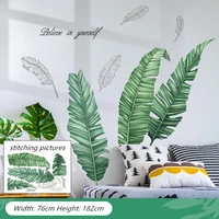 green plants pvc wall stickers for bedroom living room kithchen wall decor removable vinyl wall decals home decora