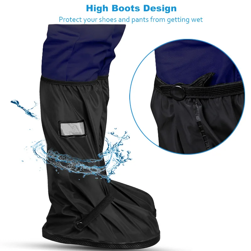 Covers for Shoes Protector Outdoor Rain Cover Galoshes Anti-slip Rainy Boots Shoe Guard Cycling Rubber Waterproof Men Overshoes