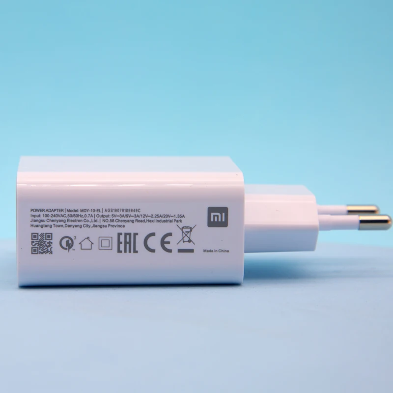 Original Xiaomi Fast Charger 27W  EU QC4.0 Turbo Quick  Charging Adapter  Type C Cable For 9 8 SE 9Tpro Redmi Note 7 8 9 K20 Pro