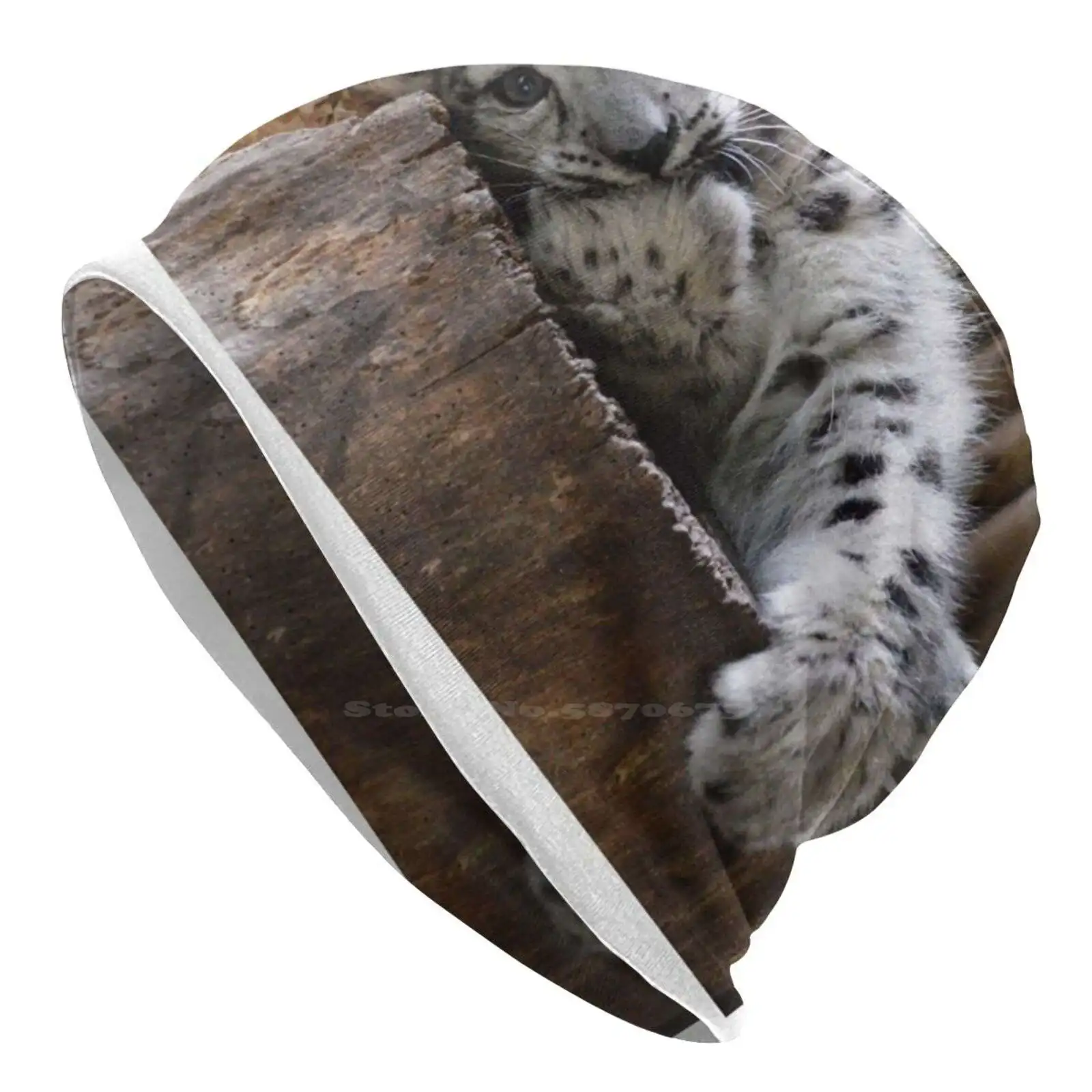 Детская зимняя вязаная шапка Makalu теплая уличные шапки Снежный Леопардовый куб