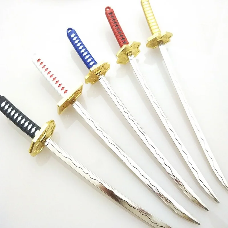 Аниме брелок для ключей Kitetsu Roronoa Zoro самурайский меч металлический кардовый Katana