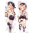 Игра Genshin Impact Diona чехол подушка Dakimakura Peachskin Diona косплей 2-Side обнимая тело диванная Подушка Наволочка Чехол