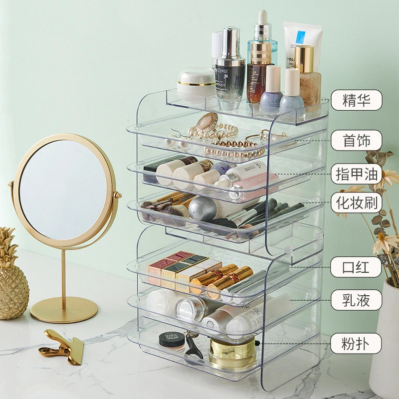 Стеллаж для хранения косметики дома |