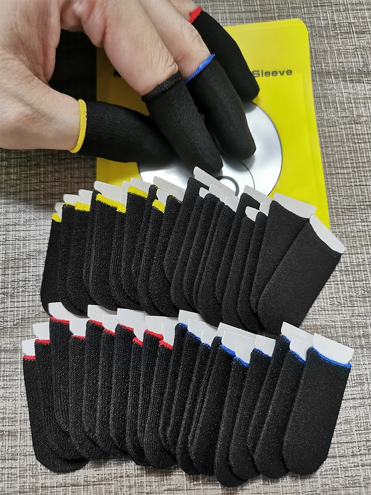 20Pcs New Finger Cover Game Controller For PUBG Sweat Proof Non-Scratch Sensitive Touch Screen Thumb Sleeve Gloves images - 6