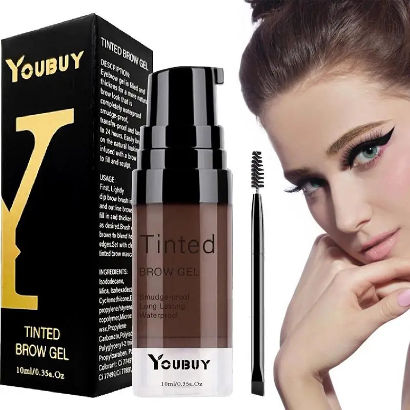 

Помада для бровей Тушь для бровей натуральная водостойкая стойкая кремовая текстура Сделай Сам 4 цвета тонированный скульптурный гель для ...