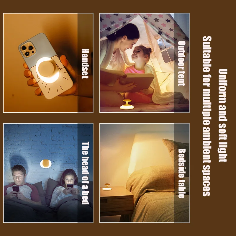 New Magnetic Cell Phone Holder for Magsafe Accessories Phone Stand for Iphone 12 13 14 Finger Grip Phone Ring Holder with Light