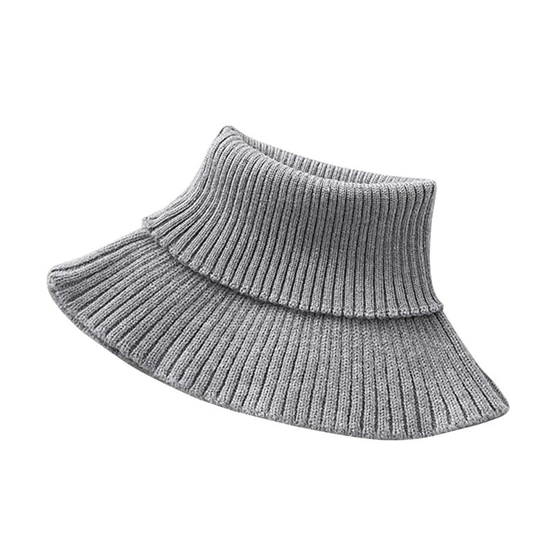 Модный вязаный шарф-фартук для женщин теплая зимняя защита с утеплителем шеи