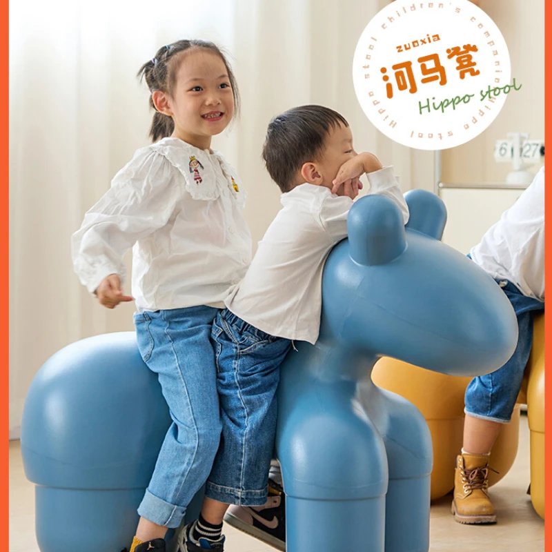 

Internet Celebrity Pony Chair Designer Shoe Change Stool Creative Animal Seat Living Room Cute Children Cartoon