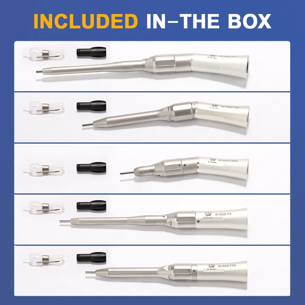 FX Series Micro Surgery Handpieces Dental Straight  Nose 20˚ Angle Handpiece Clinical Accessories Non-Optic