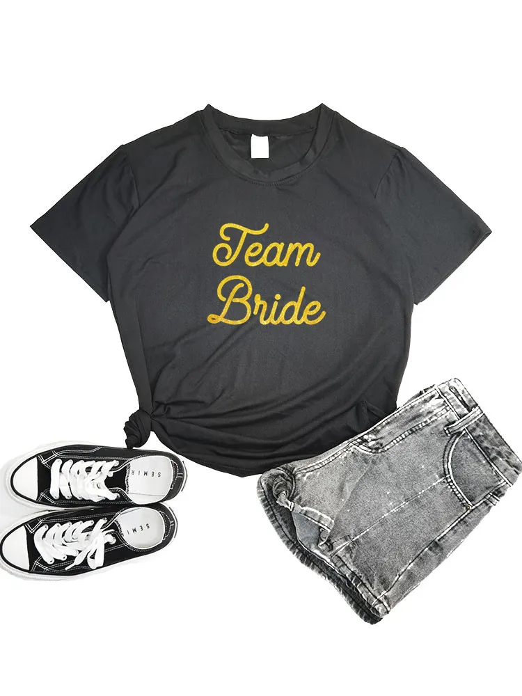 Женская футболка для невесты девичника вечеринки команды горничной чести летняя