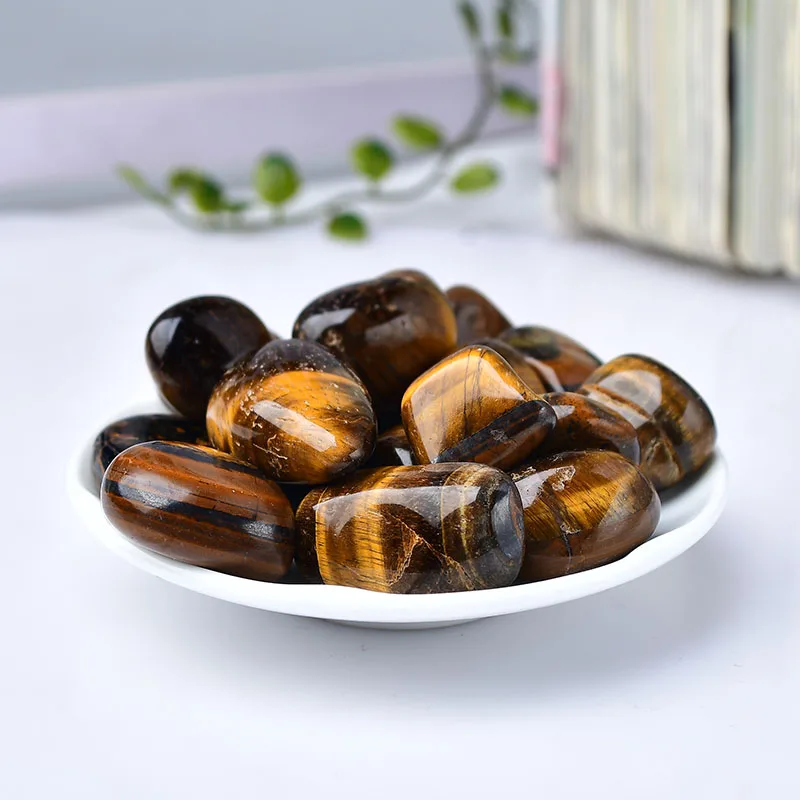 

Натуральный белый кристалл Тигровый глаз STONE BROTHERS 15-30 мм