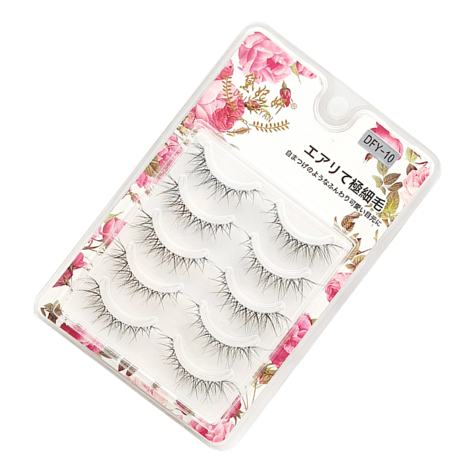 

5 Pairs Natural Soft Irregular Eyelashes Comfortable to Wear False Eyelashes for Professional Skilled Person