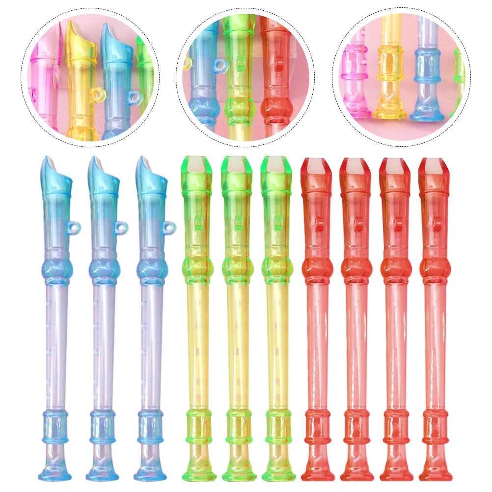 

10 Pcs Puzzle Toys Little Flute Beginner Instrument Early Education Student Practice Wind Mini Children Plastic Professional