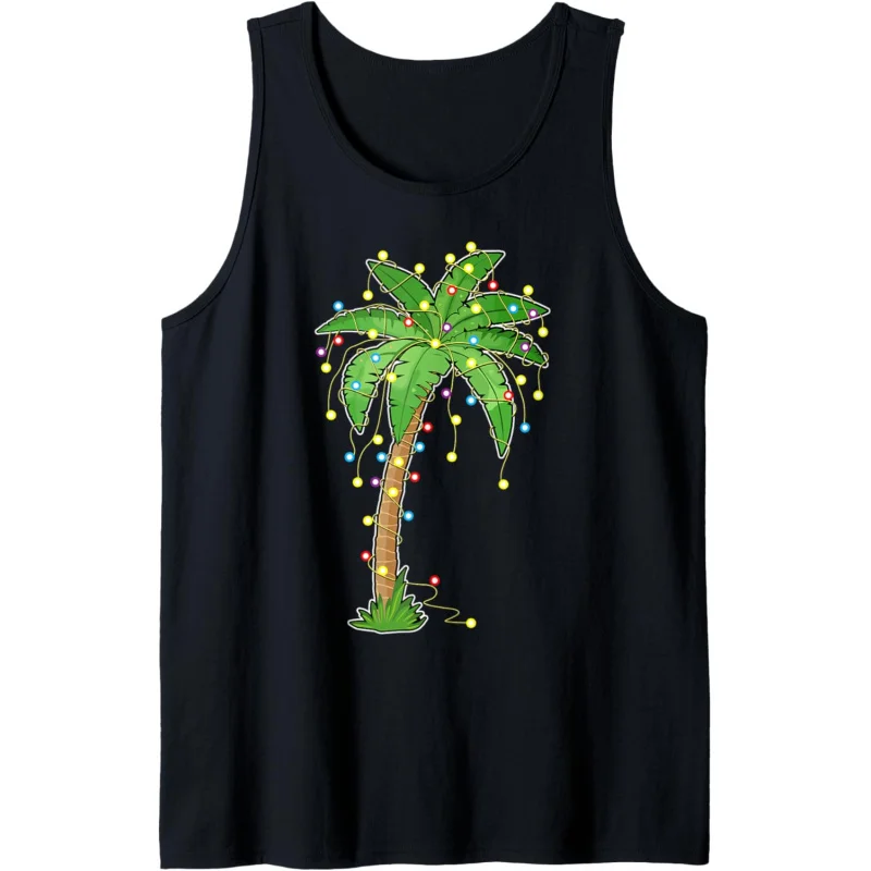 Рождественские огни Пальма Пляж Забавный тропический рождественский подарок