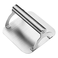 stainless steel burger press hamburger press for griddle non stick bacon grill press burger smasher professional griddle