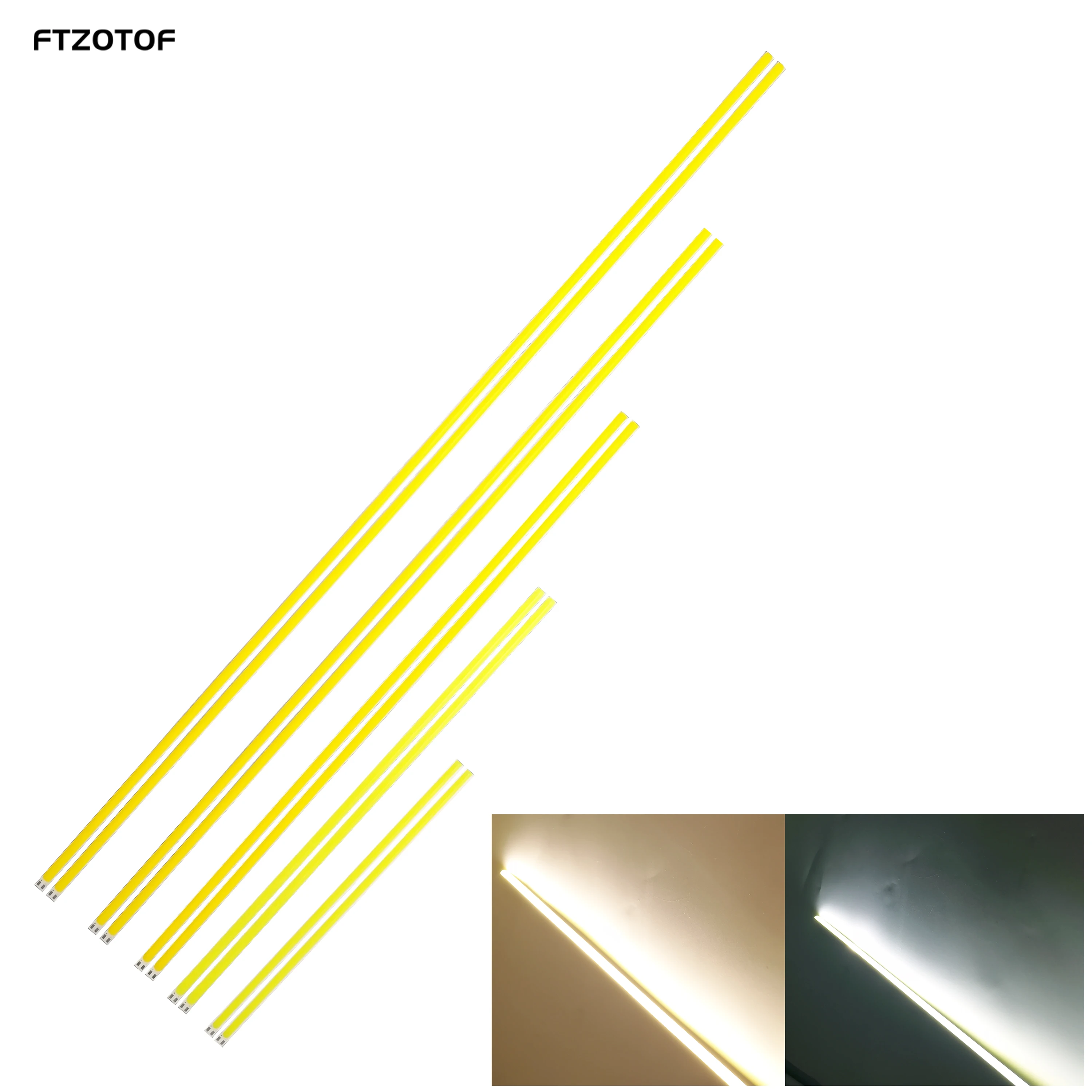 

FTZOTOF 10pcs/Batch Flexible Cob Led Light Bulb Strip 200mm 300mm 400mm 500mm 600mm DC12V Super Bright DIY Outdoor Chip Lamps
