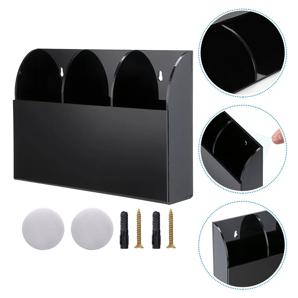 

Storage Box Remote Controller Organizer Multi-function Rack Wall-mounted Phone Holder