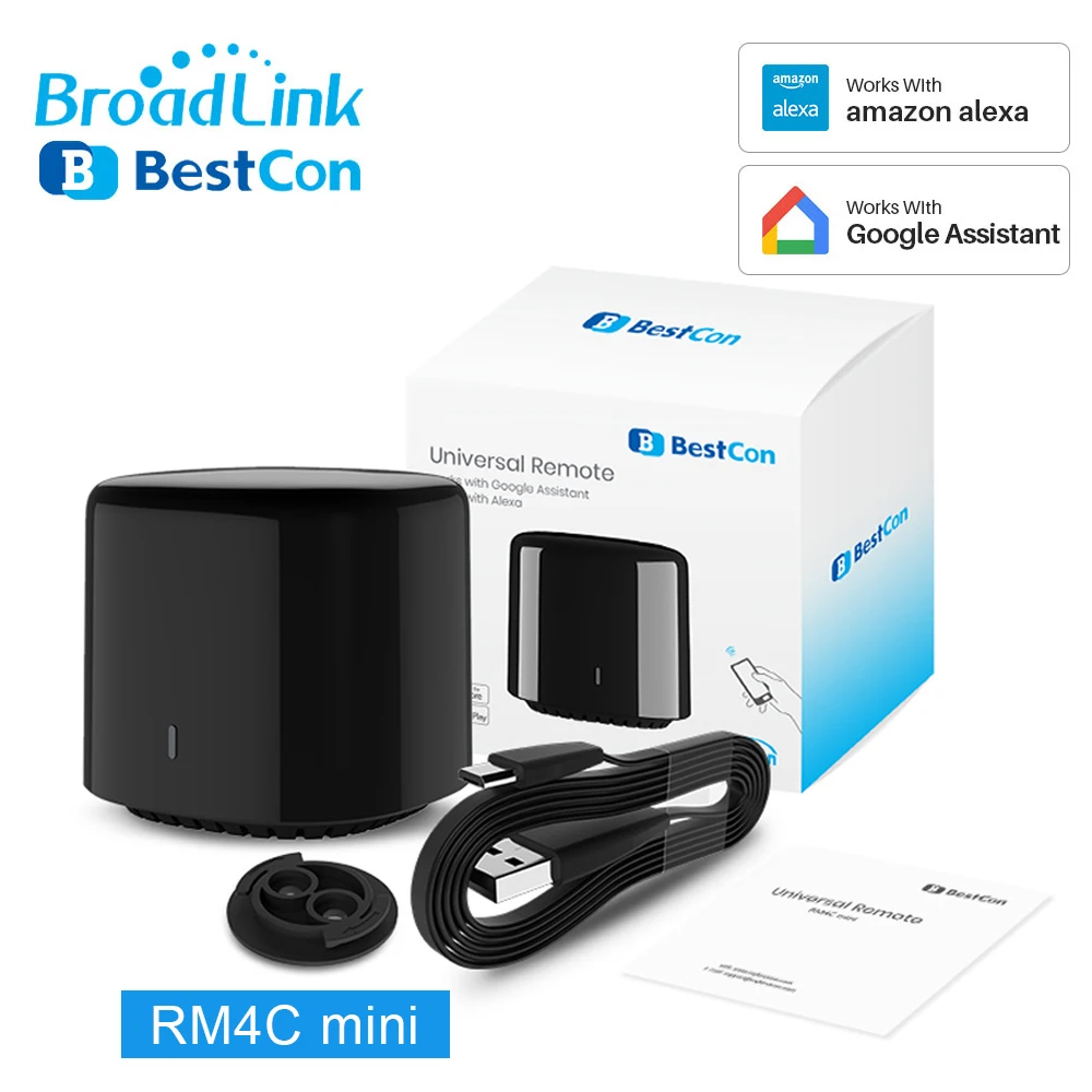 

BroadLink Universal Remote Control IR Wifi Smart Bluetooth Controle BestCon RM4C Mini Work Alexa Google Home Assistant Domotica