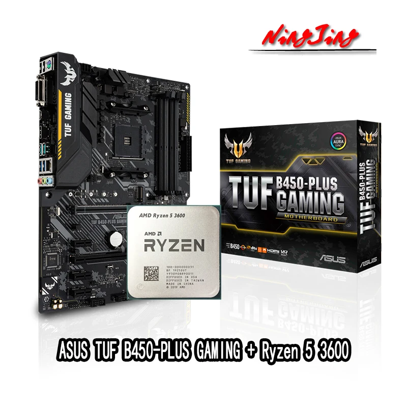 Новая игровая материнская плата AMD Ryzen 5 3600 R5 CPU + ASUS новая модель оригинальная с