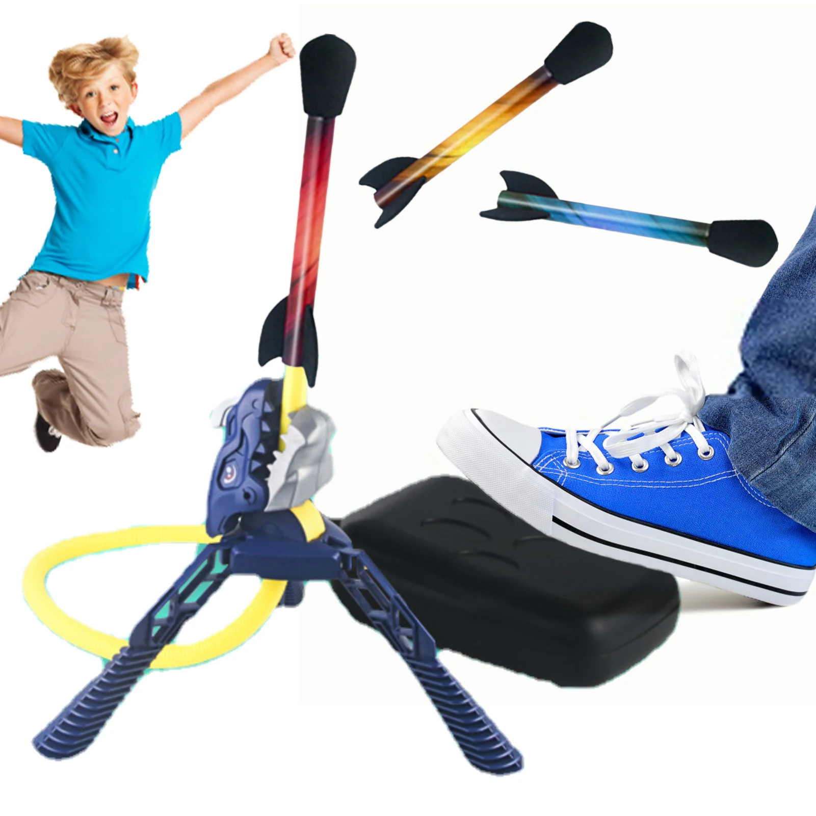 

Регулируемая Ракетница, игрушки, спортивная игра, детская Ракетница, воздушный шаговый насос, мощная ракетка, спортивные игрушки для детей ...