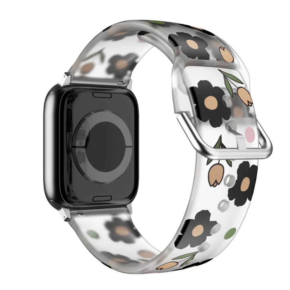 

Printed Band for Apple watch strap 44mm 45mm 40mm 38 42mm 41mm 49mm accessories correa bracelet iWatch series 8 7 6 SE 5 ultra 2