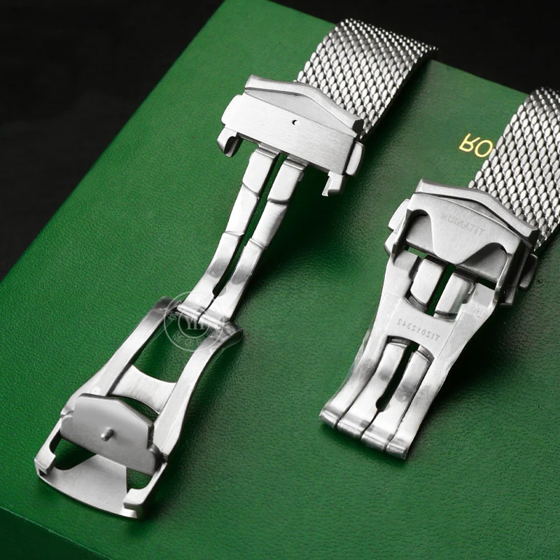 For Omega Seamaster Series 300 M Diving Watch Strap 007 Version Watch Band Diver3000m Stainless Steel Mesh Belt