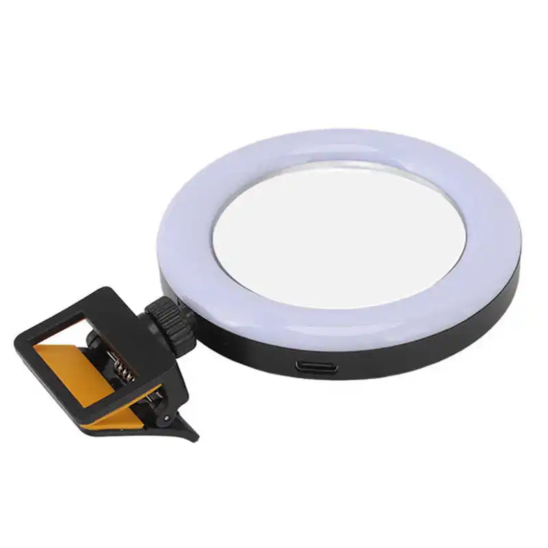 

Портативная кольцевая мини-вспышка для селфи с зажимом для ночной съемки