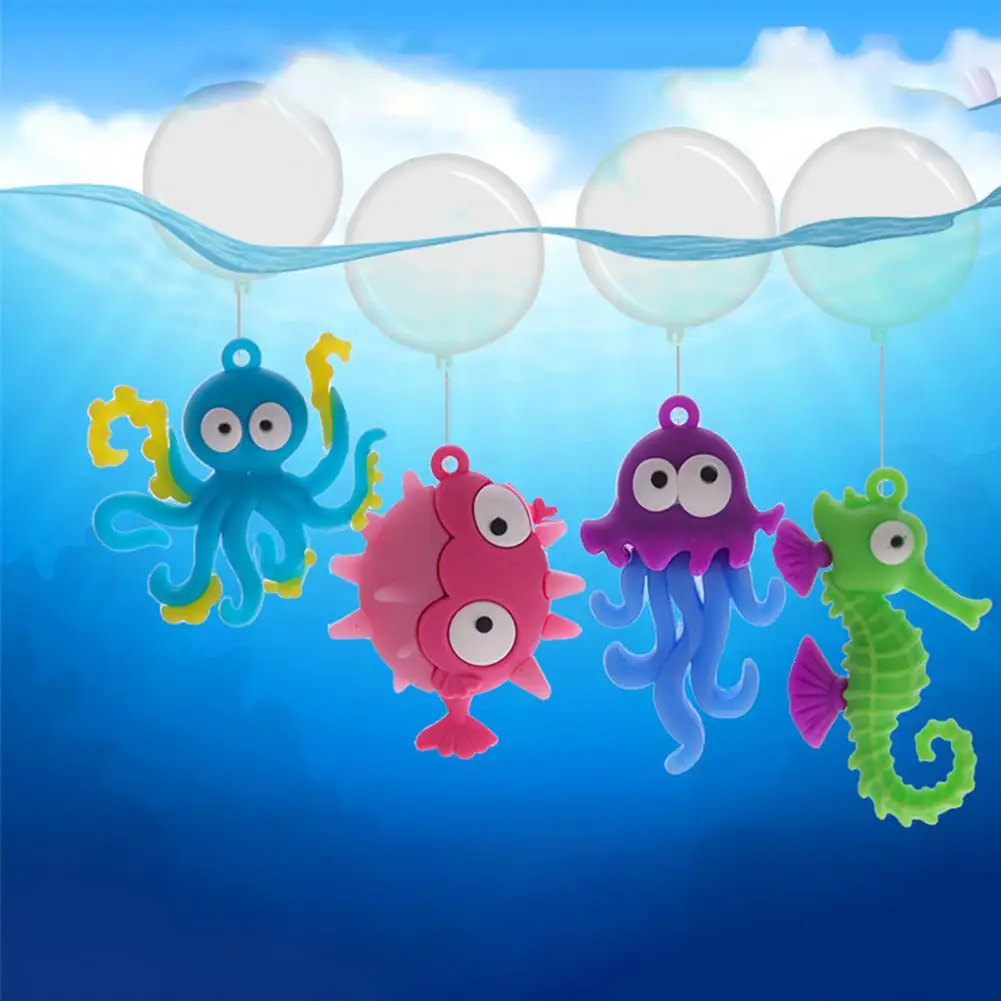 Безопасный милый неувядающий цвет с плавающими шариками осьминог декор для