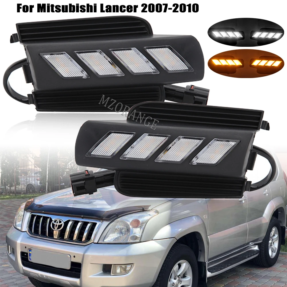 

Противотуманные фары DRL для Toyota Land Cruiser Prado 2003 2004 2005 2006 2007 светодиодный дневные ходовые аксессуары для автомобиля