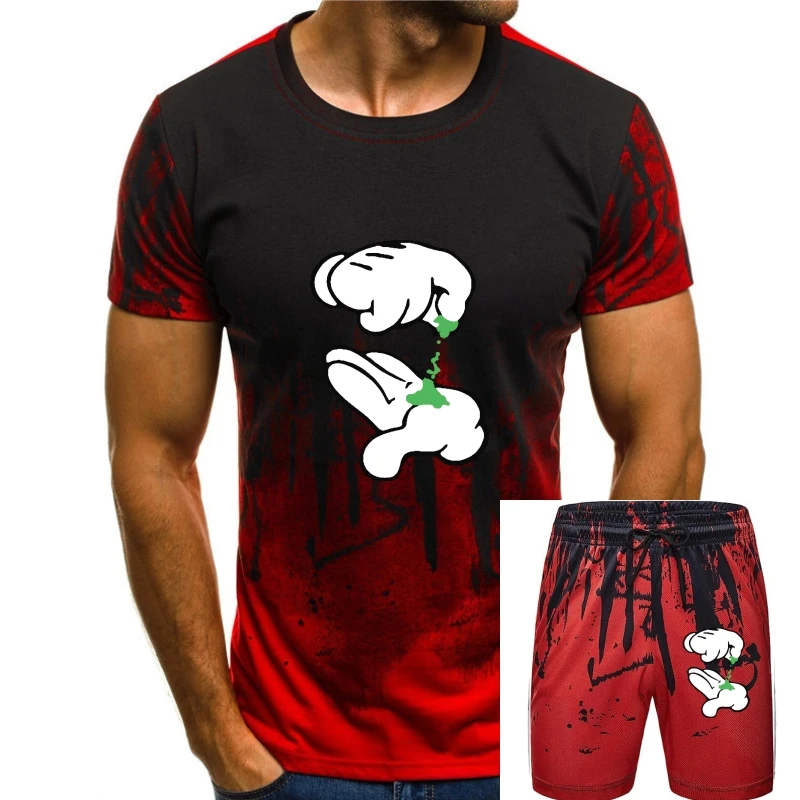 

Летняя стильная модная футболка с изображением мультяшных пальцев и травы, рубашки с изображением сорняков