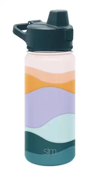 

fl oz Insulated Stainless Steel Summit Water Bottle with Silicone Straw Lid|Sunset Oceanside Botellas ml Water bottles for women